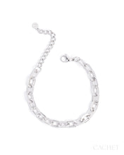 Load image into Gallery viewer, Paparazzi Cache Eraé - Rhodium Bracelet
