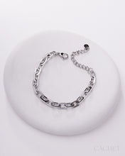 Load image into Gallery viewer, Paparazzi Cache Eraé - Rhodium Bracelet
