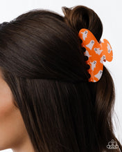 Load image into Gallery viewer, Paparazzi Ghostly Greeting - Orange Hair Accessory
