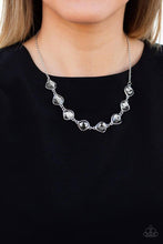 Load image into Gallery viewer, Paparazzi VINTAGE VAULT "The Imperfectionist" Silver Necklace &amp; Earring Set Paparazzi Jewelry
