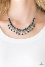 Load image into Gallery viewer, Paparazzi "A Touch Of Classy" Blue Necklace &amp; Earring Set Paparazzi Jewelry
