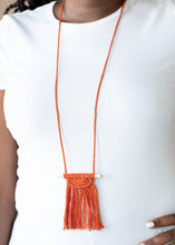 Load image into Gallery viewer, Paparazzi Between You and MACRAME - Orange Necklace
