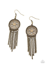 Load image into Gallery viewer, Paparazzi "Blissfully Botanical" Brass Earrings Paparazzi Jewelry
