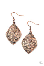 Load image into Gallery viewer, Flauntable Florals - copper - Paparazzi earrings
