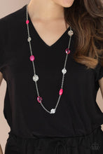Load image into Gallery viewer, Glossy Glamorous - pink - Paparazzi necklace
