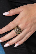 Load image into Gallery viewer, Paparazzi Basic Maverick - Brass Ring
