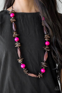 Paparazzi Cozumel Coast - Pink Necklace