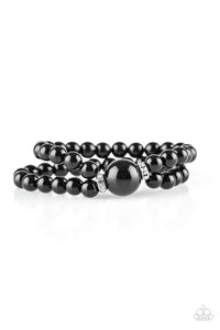 Paparazzi Romantic Redux - Black Bracelet