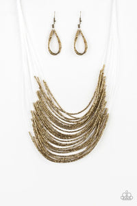 Paparazzi Catwalk Queen - Brass Necklace