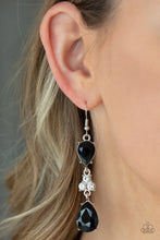Load image into Gallery viewer, Paparazzi Once Upon A Twinkle - Black Earrings
