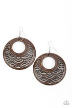 Load image into Gallery viewer, Paparazzi Tropical Canopy - Brown Earrings
