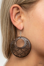 Load image into Gallery viewer, Paparazzi Tropical Canopy - Brown Earrings
