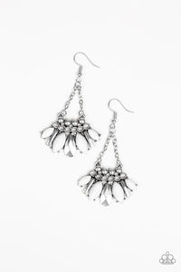 Paparazzi Terra Tribe - White Earrings
