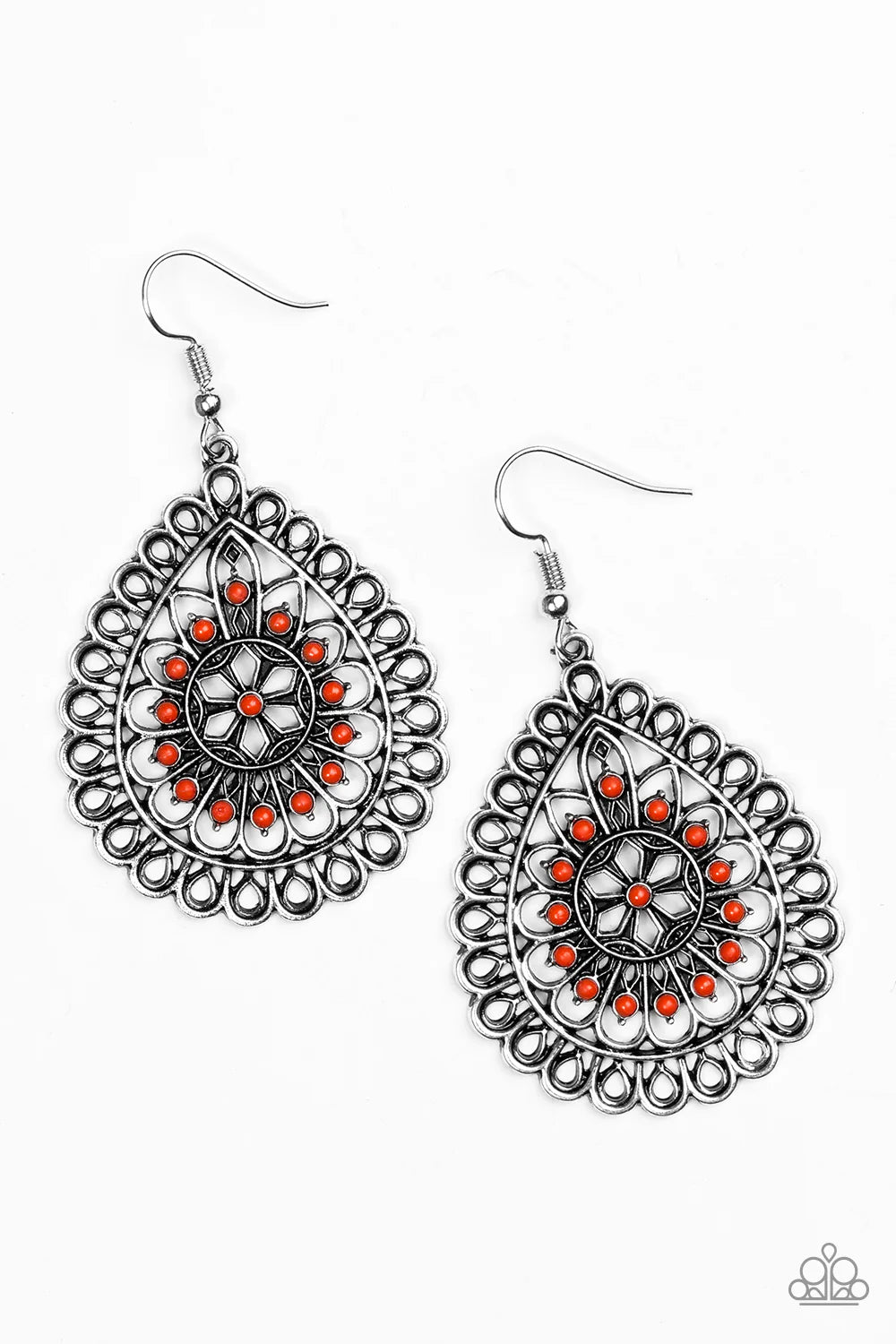 Paparazzi Sweet As Spring - Orange Earrings