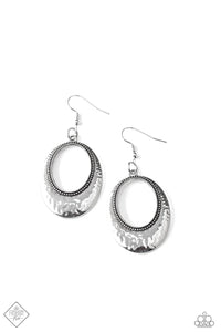 Paparazzi Tempest Texture - Silver Earrings
