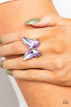 Load image into Gallery viewer, Paparazzi Fluorescent Flutter - Purple Ring
