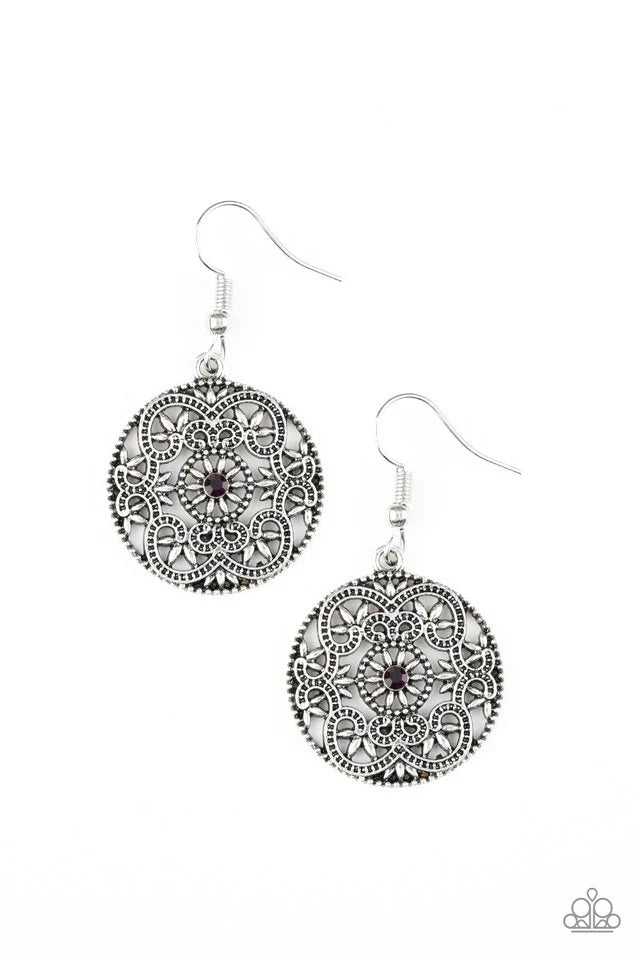 Paparazzi Rochester Royale - Purple Earrings
