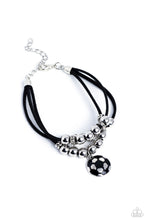 Load image into Gallery viewer, Paparazzi Soccer Player - Black Bracelet
