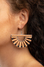 Load image into Gallery viewer, Paparazzi Wooden Wonderland - Black Earrings
