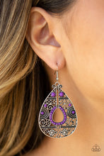 Load image into Gallery viewer, Paparazzi Malibu Gardens - Purple Earrings

