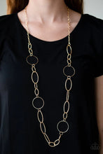 Load image into Gallery viewer, Paparazzi Perfect Mismatch - Gold Necklace
