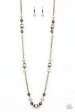Load image into Gallery viewer, Paparazzi Wall Street Waltz - Brass Necklace
