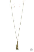 Load image into Gallery viewer, Paparazzi Prized Pendulum - Brass Necklace

