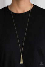 Load image into Gallery viewer, Paparazzi Prized Pendulum - Brass Necklace
