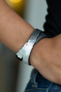 Paparazzi Under The SEQUINS - Silver Bracelet