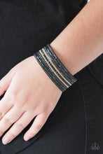 Load image into Gallery viewer, Paparazzi Rebel Radiance - Black Bracelet
