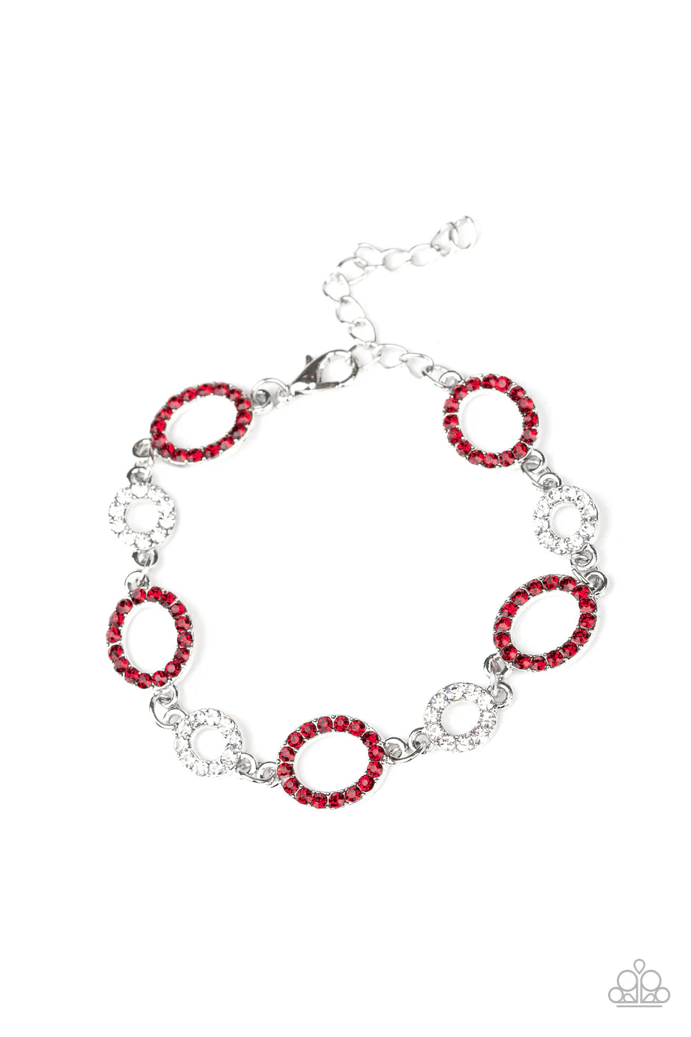 Paparazzi Bubbly Bedazzle - Red Bracelet