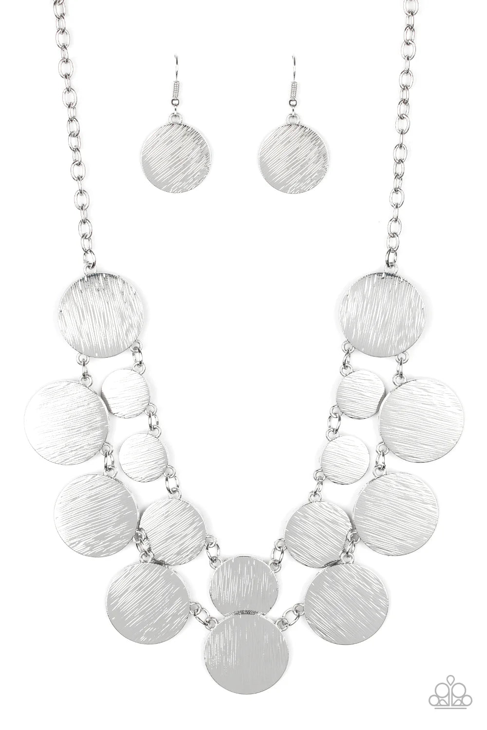 Paparazzi Stop And Reflect - Silver Necklace