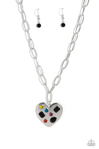 Paparazzi Online Dating - Black Necklace