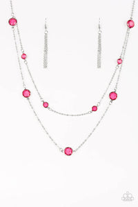 Paparazzi Raise Your Glass - Pink Necklace