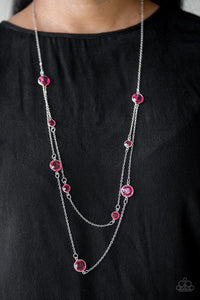 Paparazzi Raise Your Glass - Pink Necklace