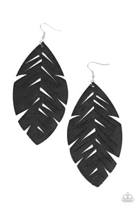 Paparazzi I Want To Fly - Black Earrings