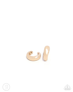 Paparazzi Classic Cuff - Gold Earrings