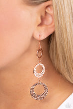 Load image into Gallery viewer, Paparazzi High Society Stunner - Copper Earrings
