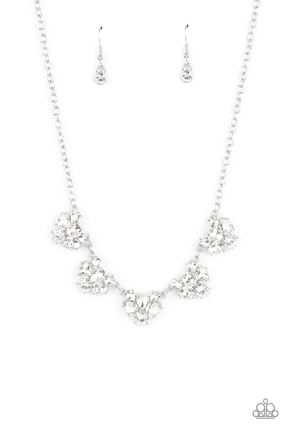 Paparazzi Envious Elegance - White Necklace