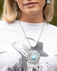 Paparazzi Sunflower Solstice - Blue Necklace