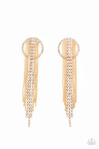 Paparazzi Dazzle By Default - Gold Earrings