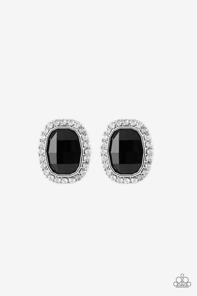 Paparazzi The Modern Monroe - Black Earrings
