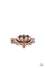 Load image into Gallery viewer, Paparazzi Lotus Crowns - Copper Ring
