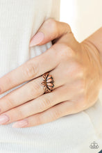 Load image into Gallery viewer, Paparazzi Lotus Crowns - Copper Ring
