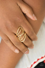 Load image into Gallery viewer, Paparazzi Chasing Starlight - Gold Ring
