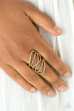 Load image into Gallery viewer, Paparazzi Chasing Starlight - Brass Ring
