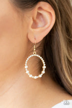 Load image into Gallery viewer, Paparazzi Glowing Grandeur - Gold Earrings
