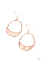 Load image into Gallery viewer, Paparazzi Segmented Shimmer - Rose Gold Earrings
