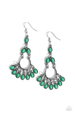 Load image into Gallery viewer, Paparazzi Girly Girl Getup - Green Earrings

