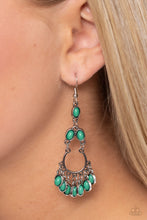 Load image into Gallery viewer, Paparazzi Girly Girl Getup - Green Earrings
